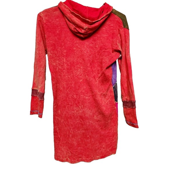 Embroidered Jacket Nepal Size Small Lumbini Imports Hippie Boho Gypsy NWT Hood - Picture 4 of 6